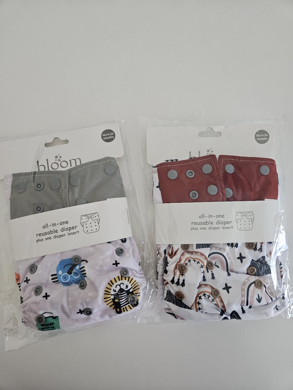 NWT Bloom | Reusable Diapers 0-24 Months Set Of Two Baby Toddler Unisex